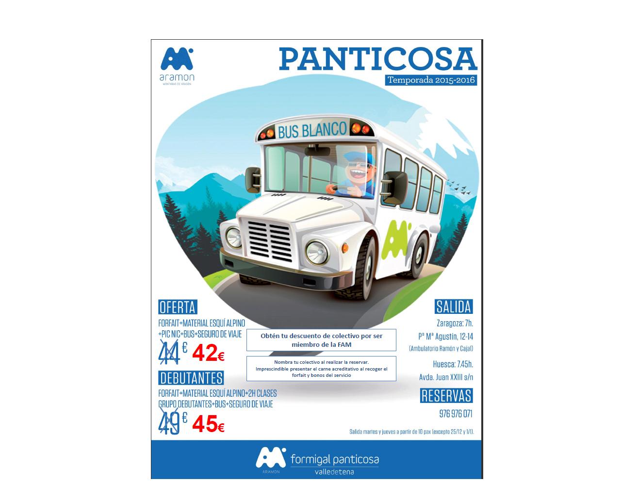 Bus Blanco Panticosa