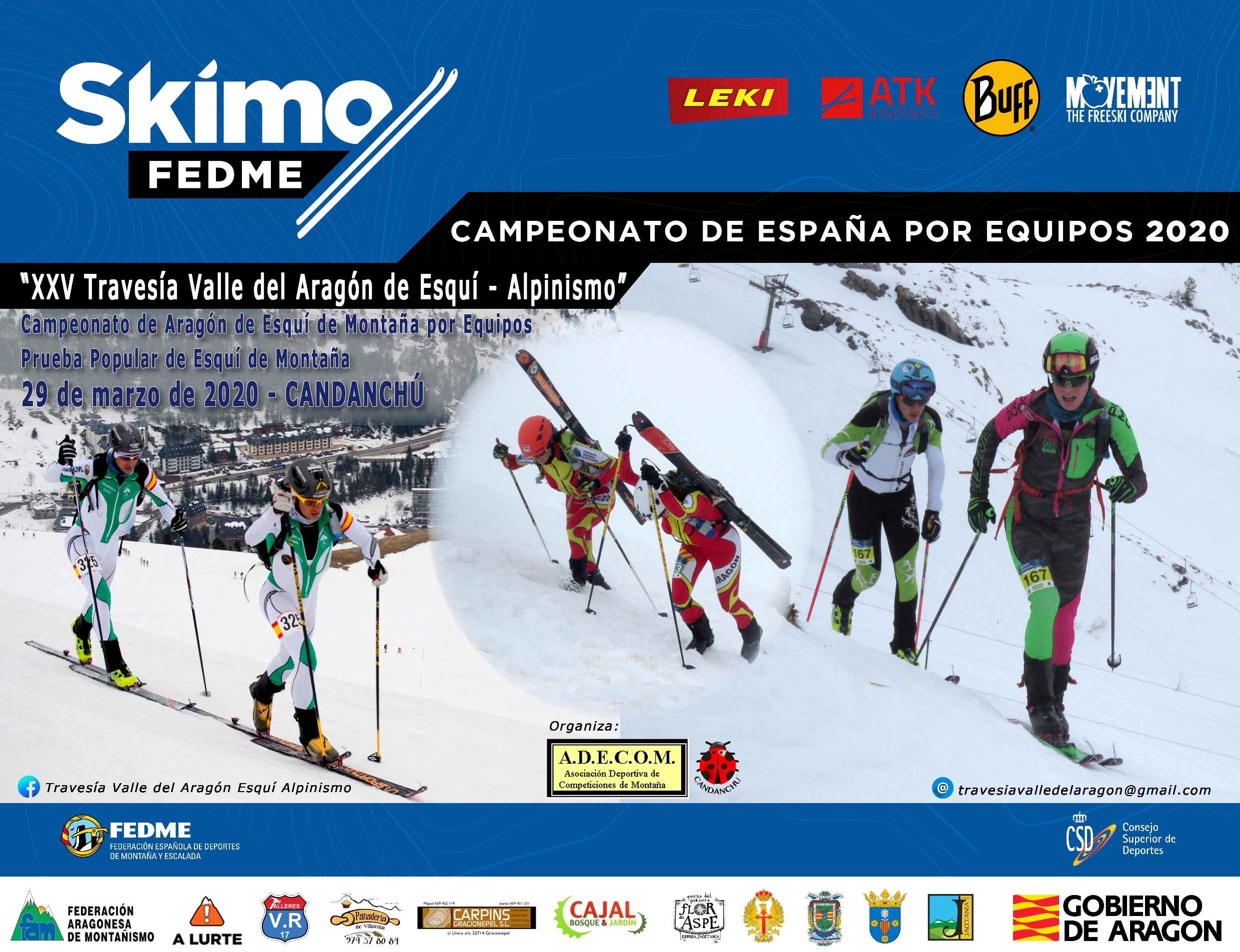 BASE Cartel Campeonato por equipos SKIMO 2020 2