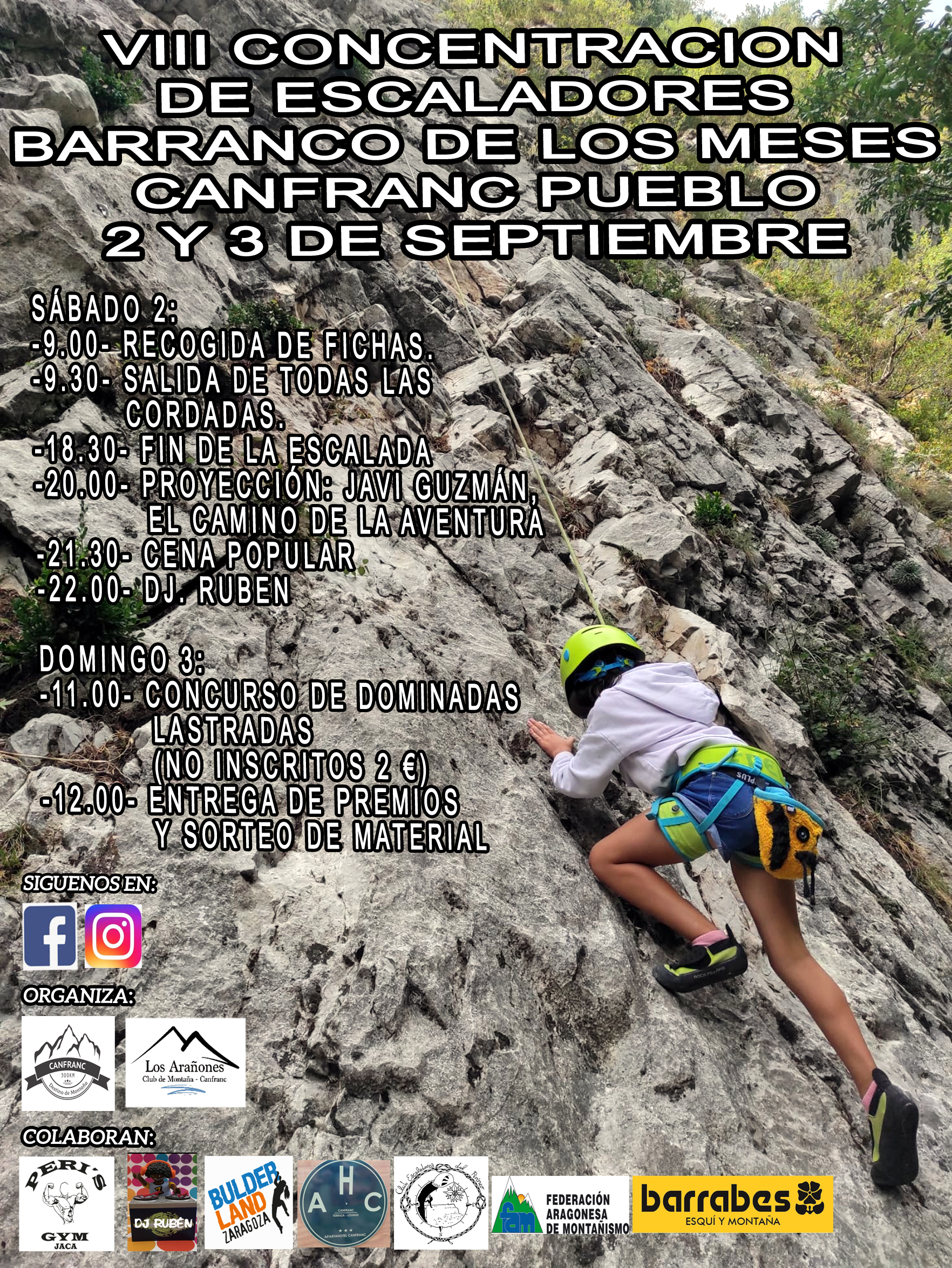 CARTEL VII concentración barranco los meses