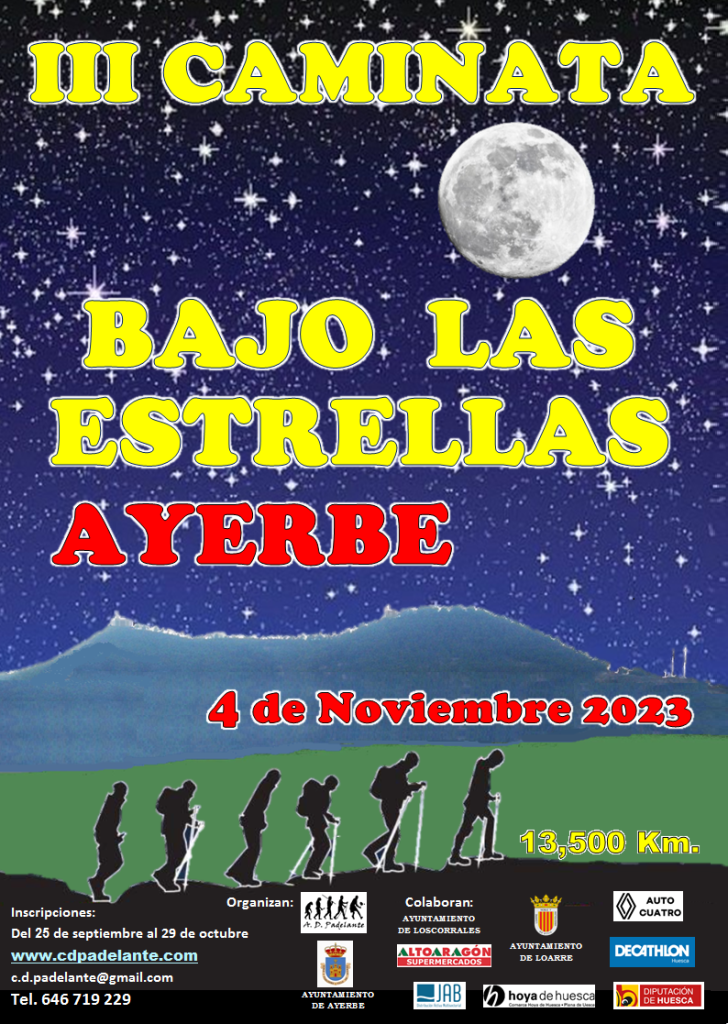 Caminata BAJO LAS ESTRELLAS