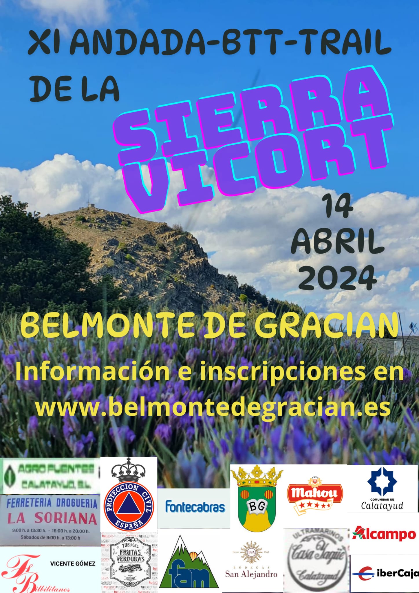 Cartel 2024.Sierra de Vicort