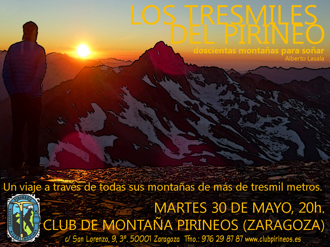 Cartel tresmiles del pirineo 30 mayo 2017