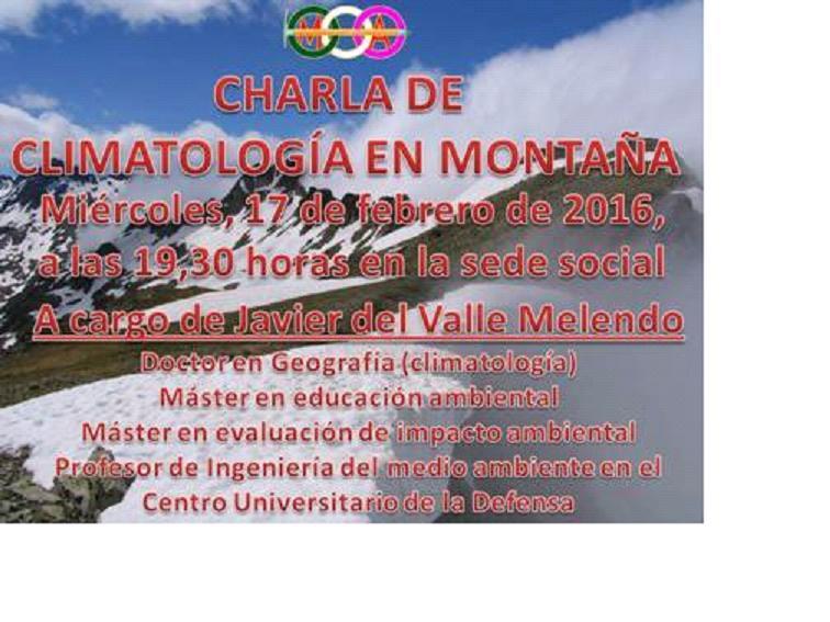 Charla Climatología