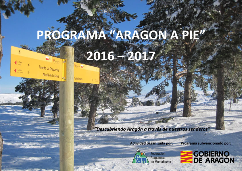 PROGRAMA ARAGON A PIE 2016 2017