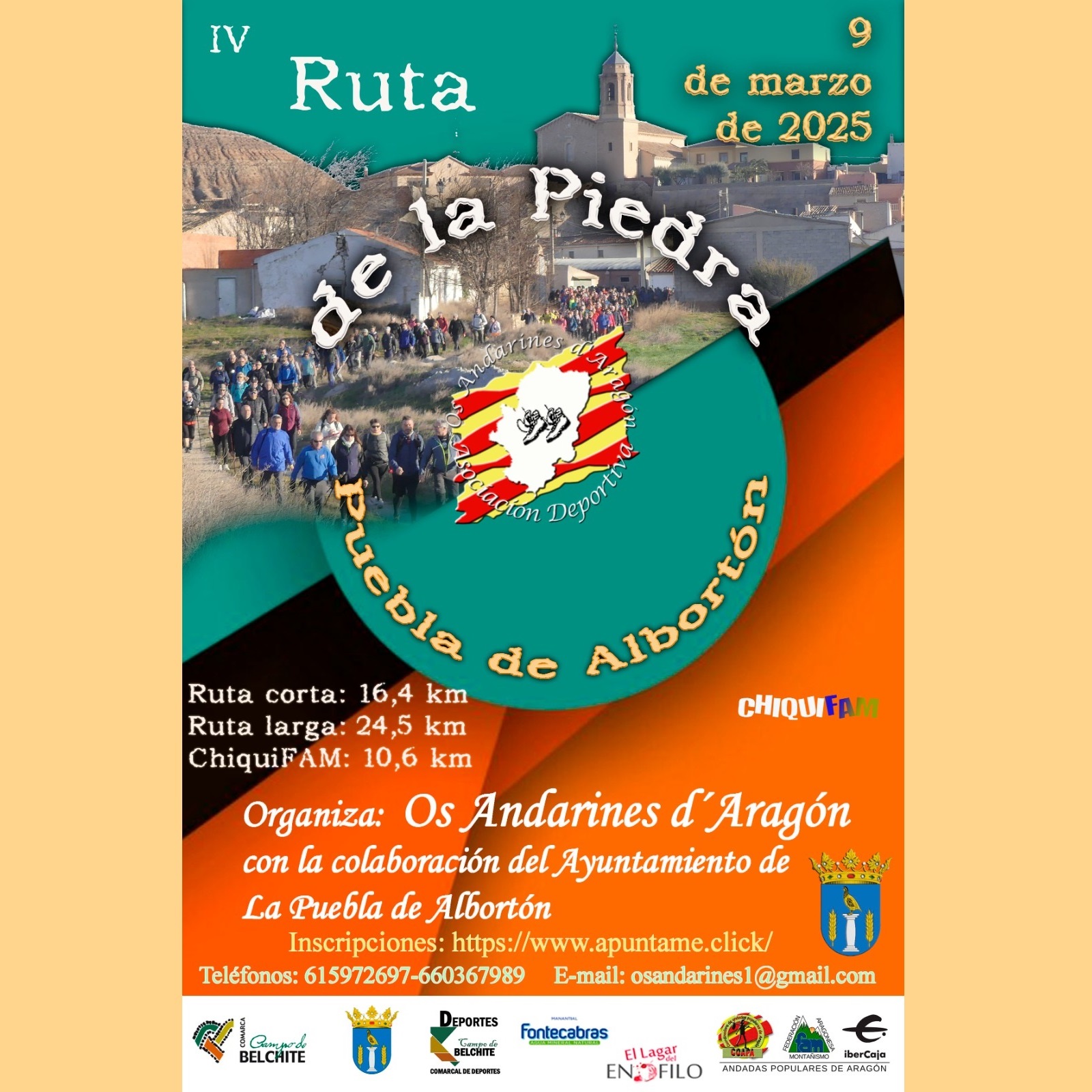 cartel andada piedra