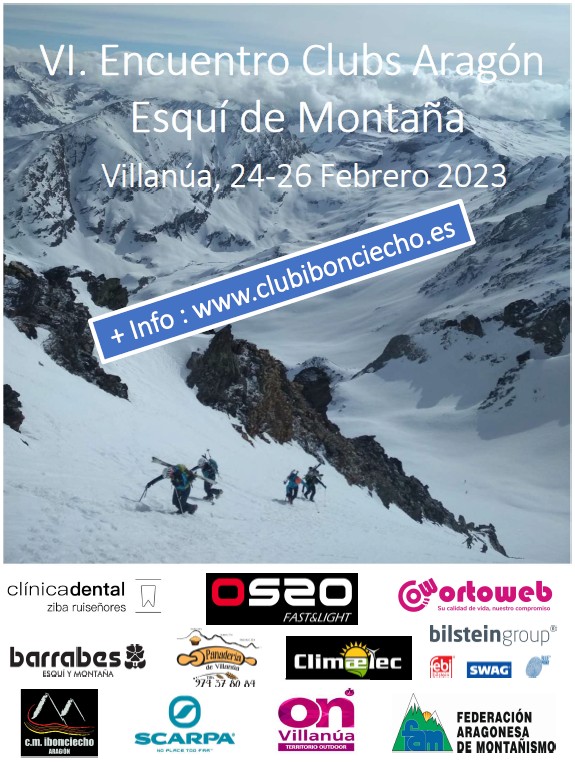 cartel encuentro clubes esqui de montaña