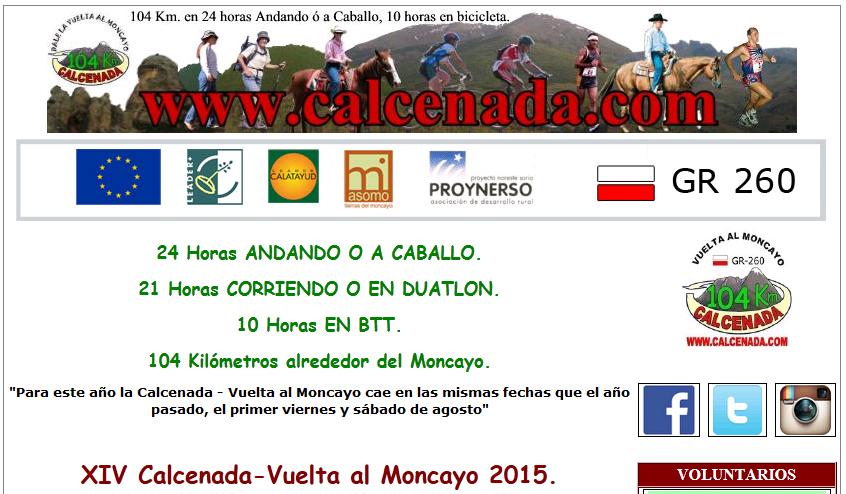 XIV Calcenada VueltaalMoncayo 2015