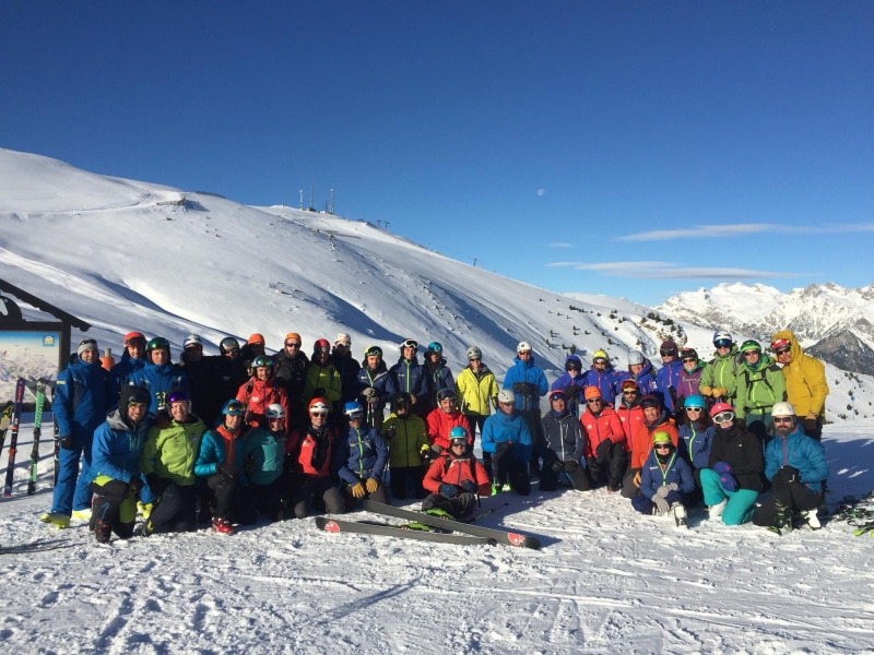 Participantes en el Intercentros FEDME de alpinismo