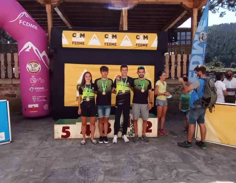 De izquierda a derecha Carrodilla Cabestre Javier Vives Mario Prades y Javier Cabestre