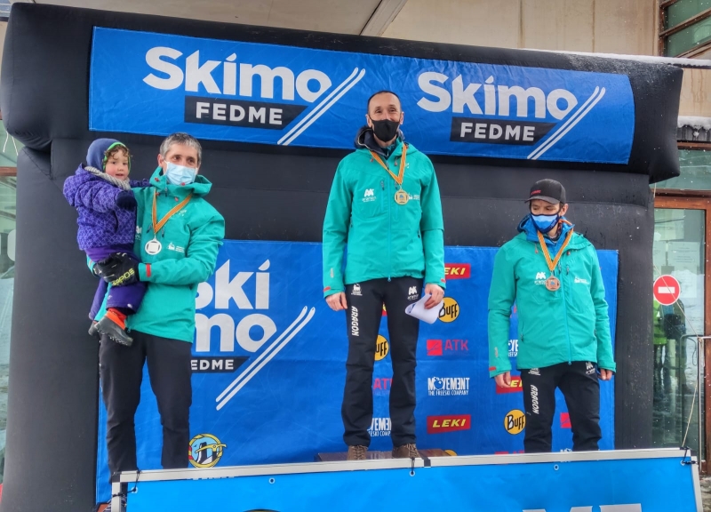 Ángel Catalán Nacho Caval y Jorge Catalán ganadores del Campeonato de Aragón categoría Absoluta
