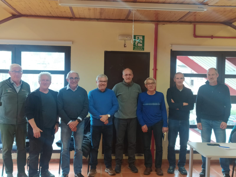 Parte de la Junta de gobierno de izda. a dcha. Antoni Olivella Jean Louis Gardére François Bichon Josep Casanovas Sergio Rivas Xavier Basseras Jordi Gavaldà y José Andrés Pintado