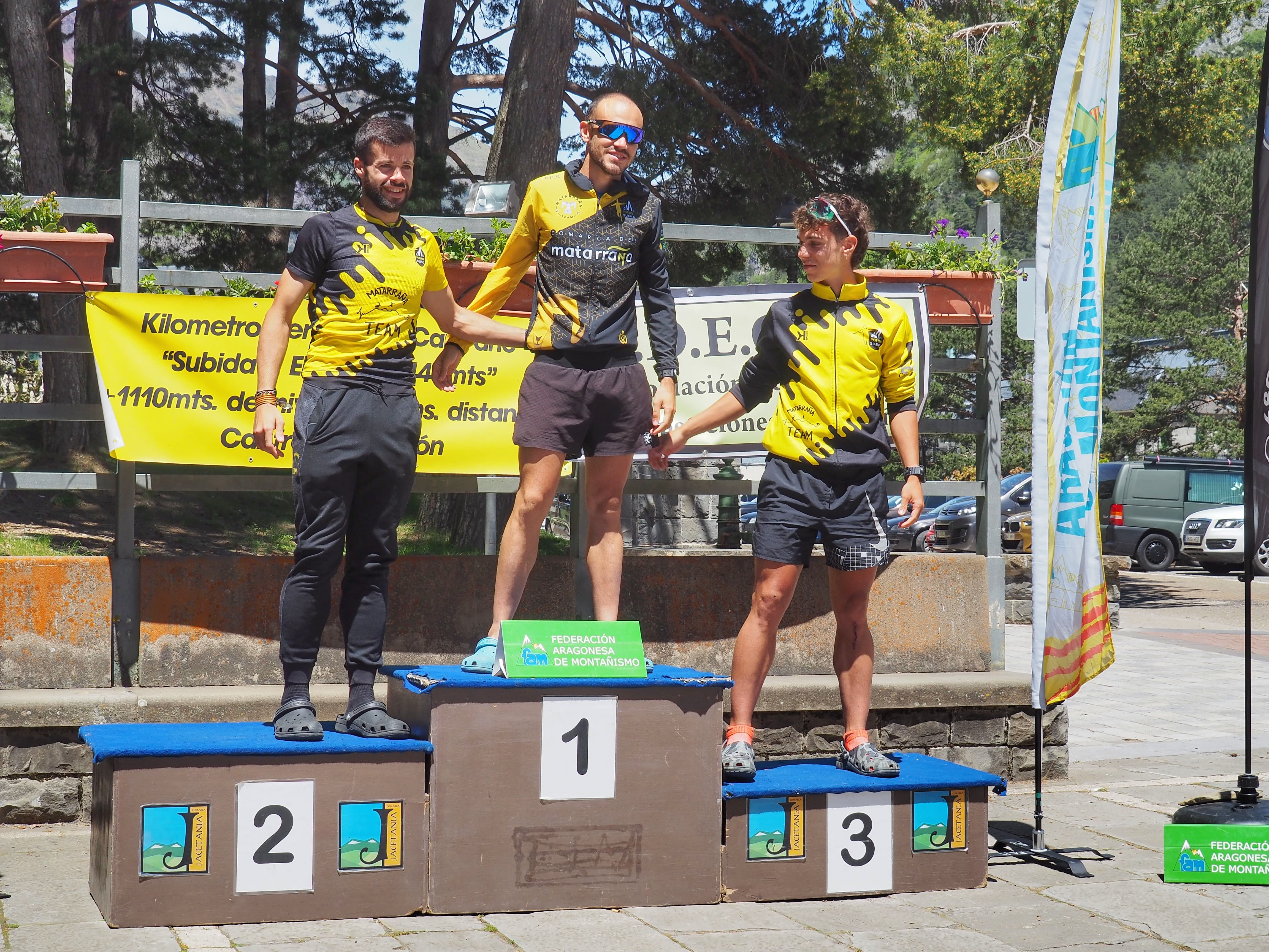 Podio masculino Campeonato Aragón