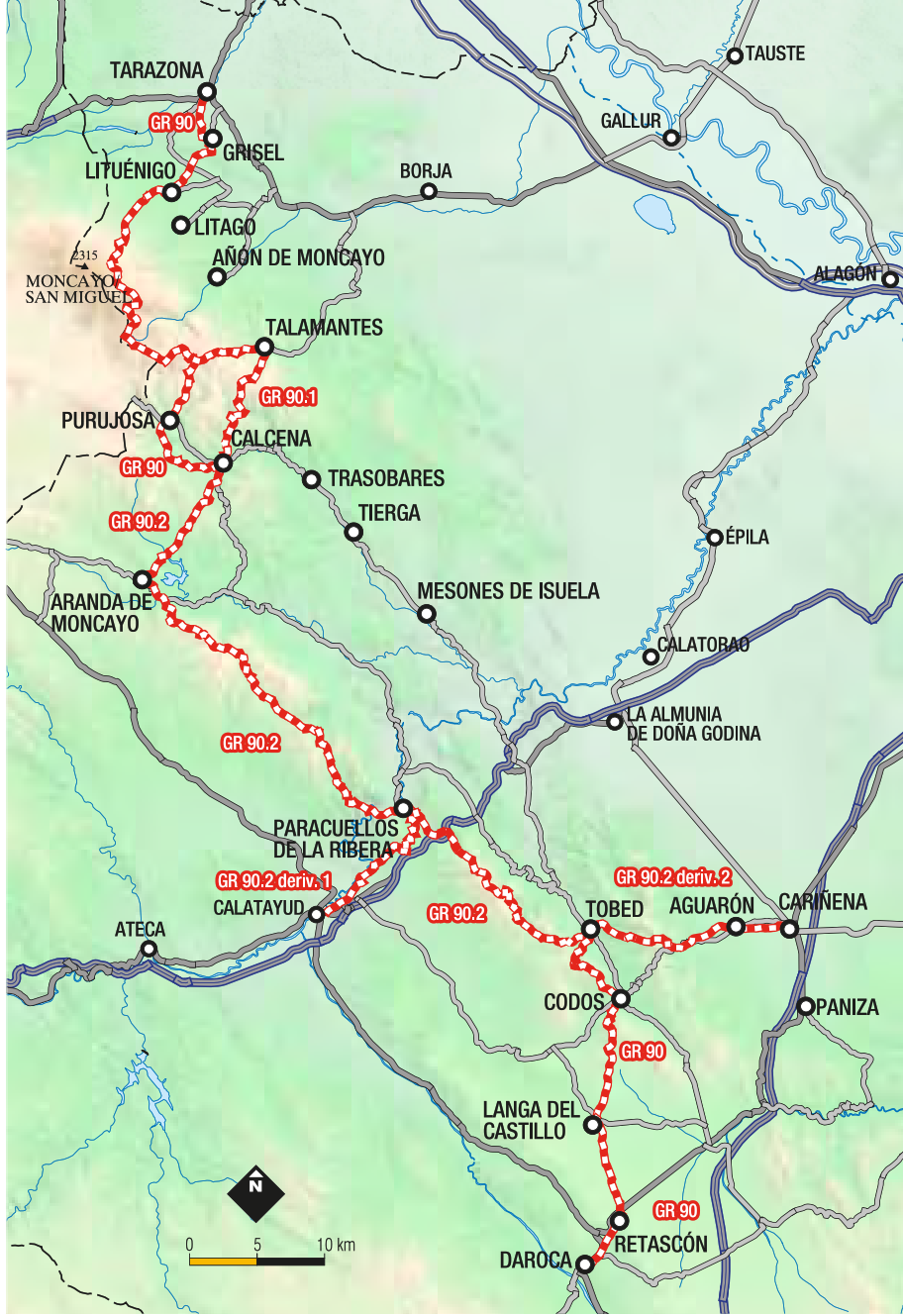 Trazado del GR 90