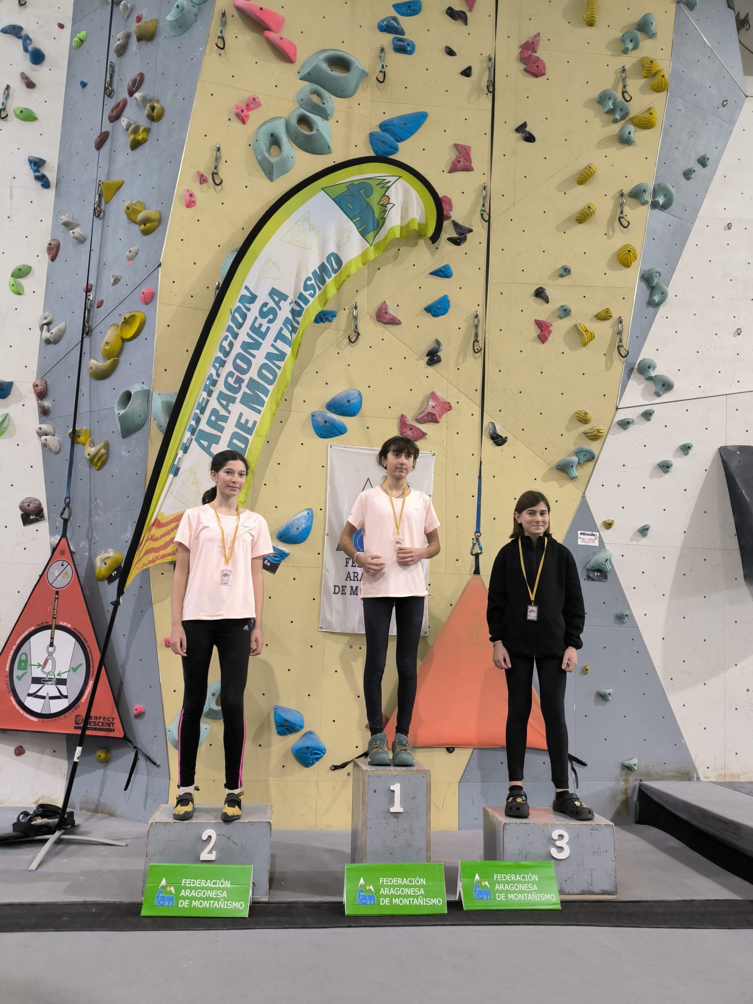 Podio sub 15 femenino