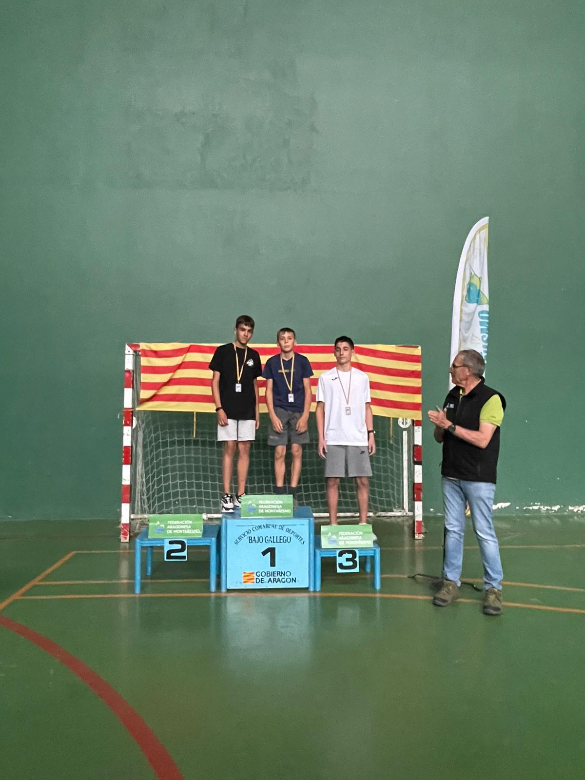 Podio sub 15 masculino Zuera