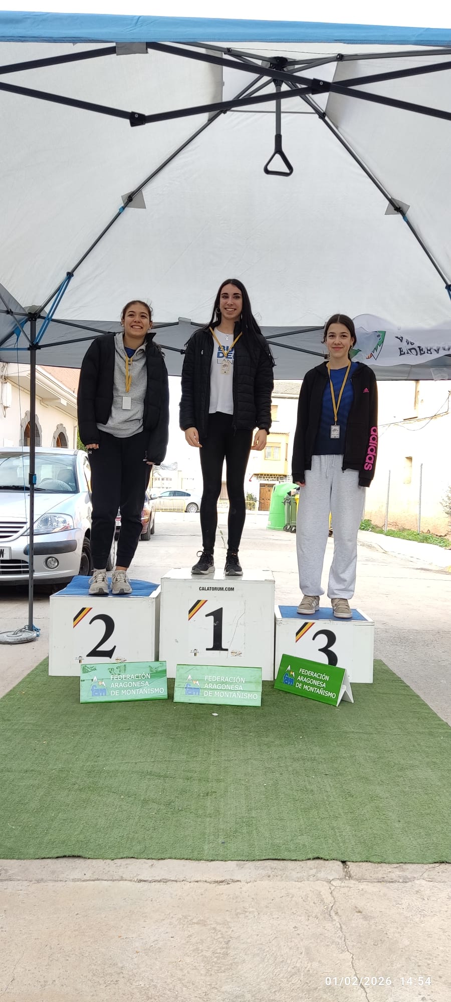 Podio sub 17 femenino Calatorao
